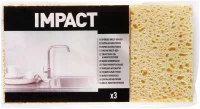 Губки для уборки Impact 11x7x2.5 см целлюлоза 3 шт.