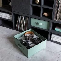 Короб Spaceo KUB Laguna 15x31x31 см 14.4 л полиэстер цвет сизый