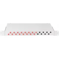 Укомплектованный оптический кросс NIKOMAX NMF-RP16FCUS2-WS-ES-1U-GY