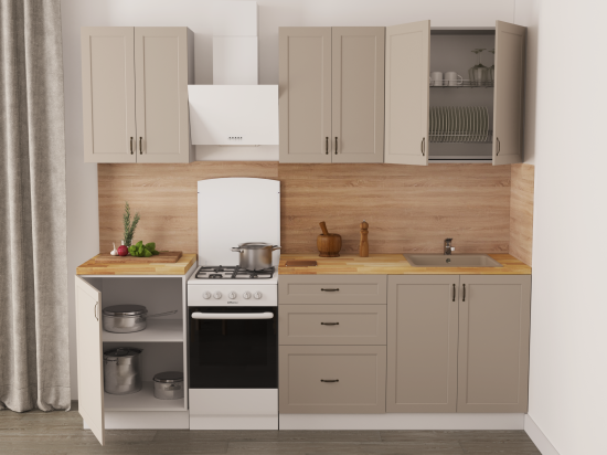 Каркас навесной Delinia ID 60x76.8x35 см ЛДСП цвет белый