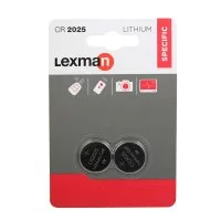 Батарейка литиевая Lexman CR2025, 2 шт.