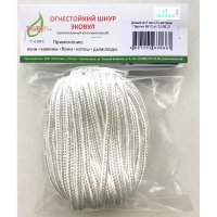 Кремнеземный шнур ЭКОВУЛ (EKOWOOL) ШКНН-1