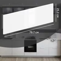 Фасад для кухонного ящика Аша 79.7x25.3 см Delinia ID ЛДСП цвет белый