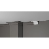 Ударопрочный влагостойкий потолочный карниз под покраску Decor-Dizayn DD05