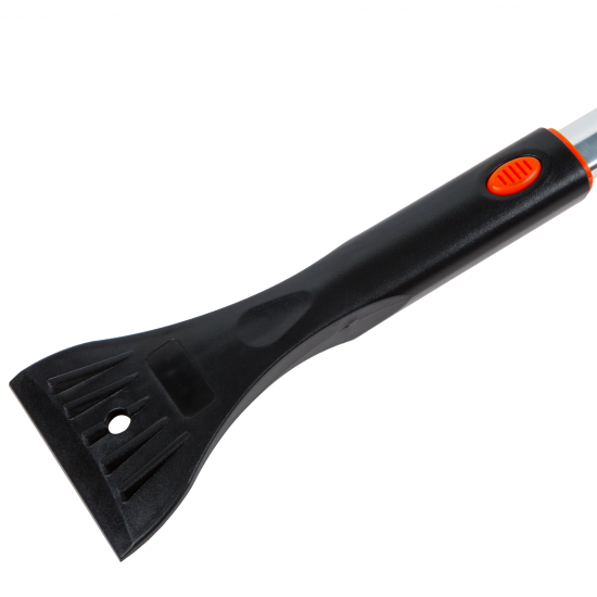 Щётка сметка для снега со скребком телескопическая