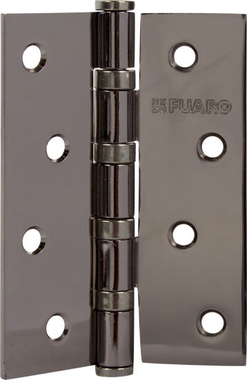 Петля универсальная U1004BB-BN/BL 100x75x2.5 мм сталь цвет глянцевый чёрный