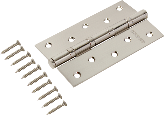 Петля универсальная U1254BB-SN/BL 125x75x2.5 мм сталь цвет матовый никель