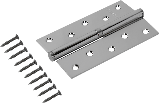 Петля съёмная правая S125413R-CP/BL хром, 125x75 мм, сталь, цвет хром
