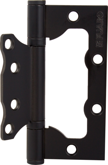 Петля без врезки N100500/2BB-BL/BL 100x75x2.5 мм сталь цвет матовый чёрный 1 шт.