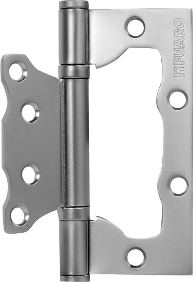 Петля без врезки N100500/2BB-PC/BL 100x75x2.5 мм сталь цвет перламутровый хром