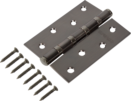 Петля универсальная U1004BB-GR/BL 100x75x2.5 мм сталь цвет графит