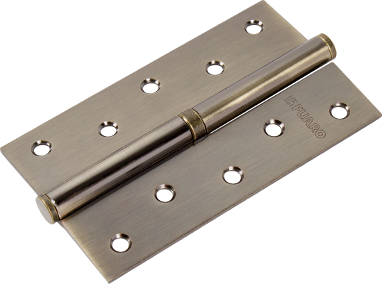 Петля съёмная левая S125413L-AB/BL, 125x75 мм, сталь, цвет бронза