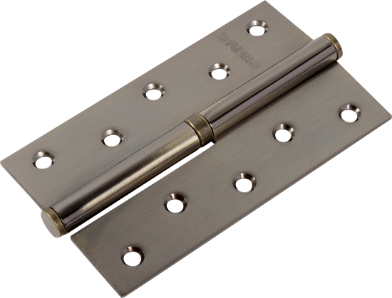 Петля съёмная правая S125413R-AB/BL, 125x75 мм, сталь, цвет бронза