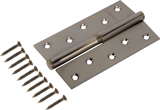 Петля съёмная правая S125413R-AB/BL, 125x75 мм, сталь, цвет бронза