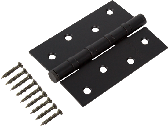 Петля универсальная U1004BB-BL/BL 100x75x2.5 мм сталь цвет матовый чёрный