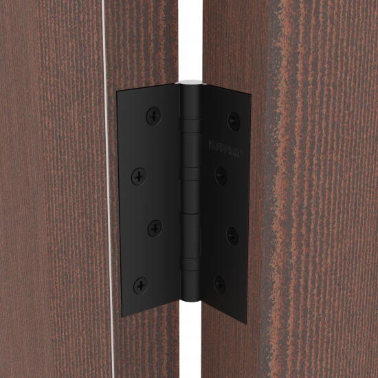 Петля универсальная U1004BB-BL/BL 100x75x2.5 мм сталь цвет матовый чёрный