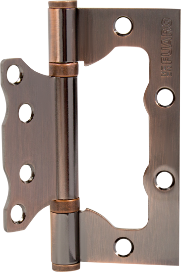 Петля без врезки N100500/2BB-AC/BL 100x75x2.5 мм сталь цвет античная медь