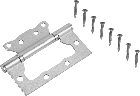 Петля без врезки N100500/2BB-WP/BL 100x75x2.5 мм сталь цвет белый жемчуг