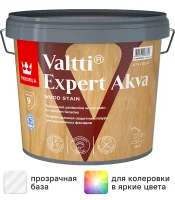 Антисептик защитно-декоративный Tikkurila Valtti Expert Akva База EP бесцветный полуматовый 2.7 л