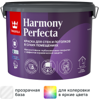 Краска для стен Tikkurila Perfecta матовая прозрачная база С 9 л