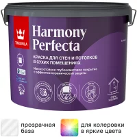 Краска для стен Tikkurila Perfecta матовая прозрачная база С 9 л