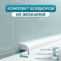 Комплект акриловых бордюров для ванной BNV ПШ24