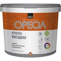 Водно-дисперсионная полиакриловая атмосферостойкая фасадная краска ОРЕОЛ 67267
