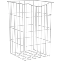 Корзина для белья 25x25x40 см цвет белый