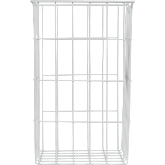 Корзина для белья 25x25x40 см цвет белый