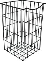 Корзина для белья 25x25x40 см цвет чёрный