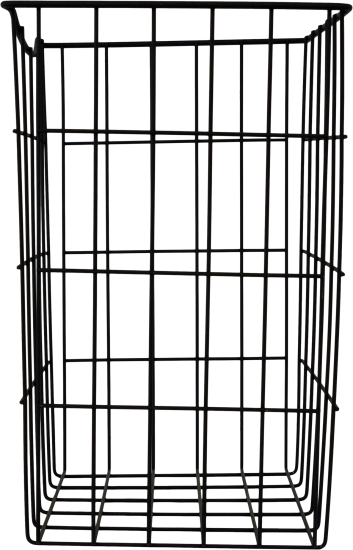 Корзина для белья 25x25x40 см цвет чёрный