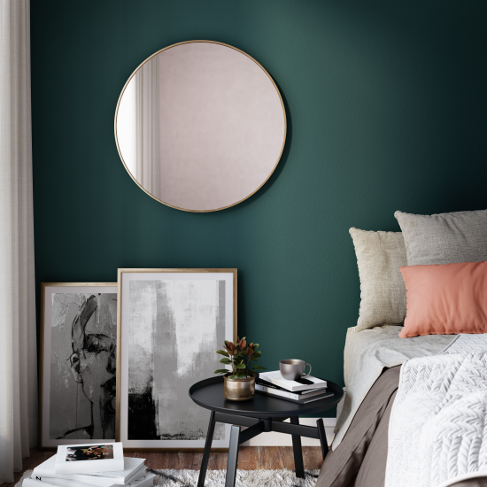 Зеркало декоративное Inspire Glam круглое 61 см цвет золотистый