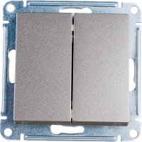 Двухклавишный переключатель Systeme Electric Шампань сх.6, 10АХ