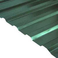 Профнастил С20 0.45 мм 1150x2000 мм зелёный RAL 6005
