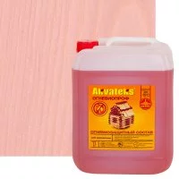 Пропитка огнебиозащитная для древесины Akvateks DIY I и II группа эффективности цвет индикаторный розовый 11 кг