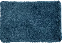 Коврик для ванной Bath Plus Бонд прямоугольный 60x90 см цвет синий с высоким ворсом