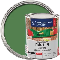 Эмаль Ярославские краски ПФ-115 глянцевая цвет зелёный 0.9 кг