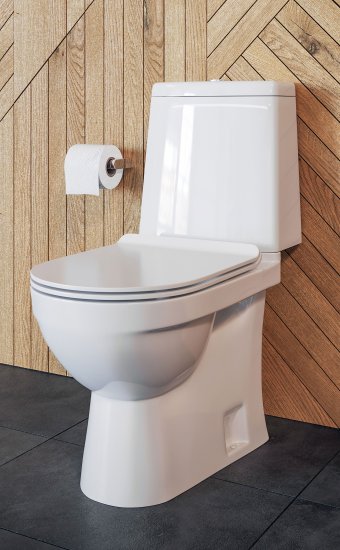 Унитаз-компакт Sanita Luxe Koob универсальный выпуск двойной слив