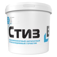 Герметик акриловый для окон Сазиласт Стиз В цвет светло-серый 3 кг