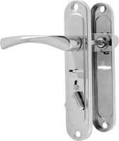 Ручка дверная правая на планке Avers HP-42.0123-S-C-CR-R, цвет хром