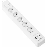 Сетевой фильтр-удлинитель Harper UCH-550 White
