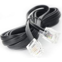 Телефонный кабель Cablexpert TC6P4C-2M-BK