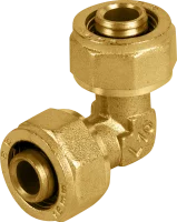 Угол 90° Aquabeam 16x16 мм латунь ABO.351.Y.001616