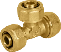 Тройник Aquabeam 16x16x16 мм латунь ABO.331.Y.161616