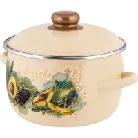 Сферическая эмалированная кастрюля appetite Avocado