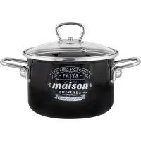 Цилиндрическая эмалированная кастрюля appetite Maison