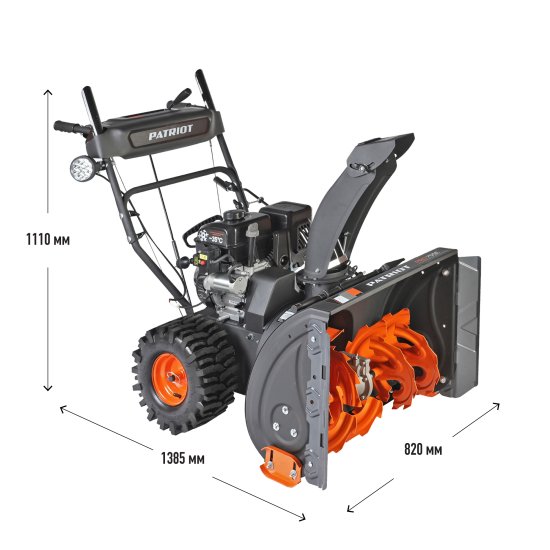 Снегоуборщик бензиновый PATRIOT Pro 755 E 71 см 7.8 л.с.