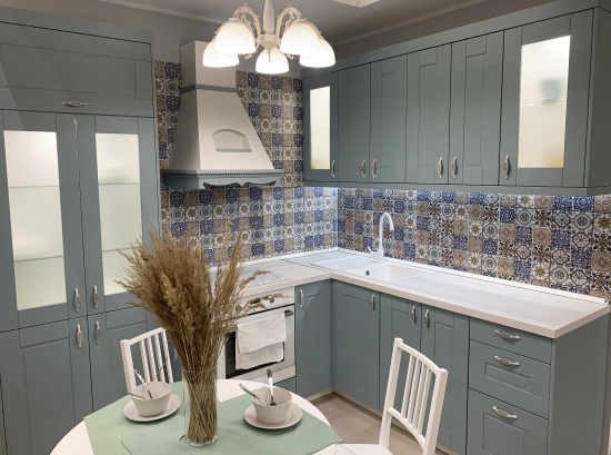Карниз для кухонного шкафа Томари Delinia ID 220x4 см МДФ цвет голубой