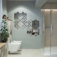 Зеркальная плитка Mirox 3G Sensea NNLM30 треугольная 30x30 см глянцевая цвет серебро 1 шт.