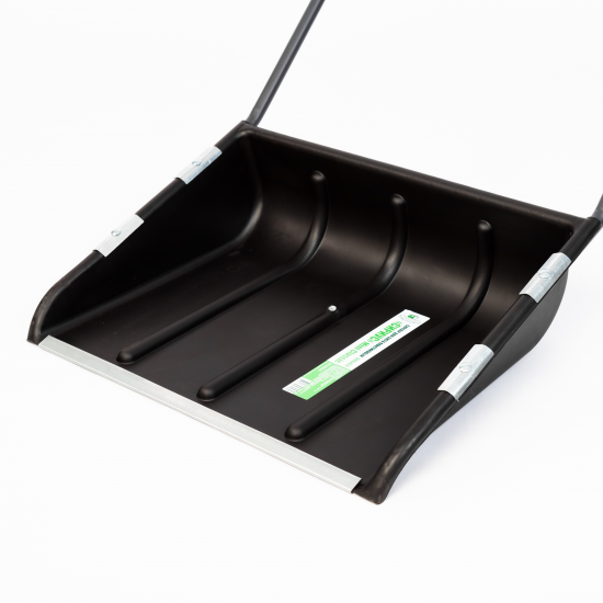 Скрепер для уборки снега 60x47 см пластик с алюминиевой ручкой